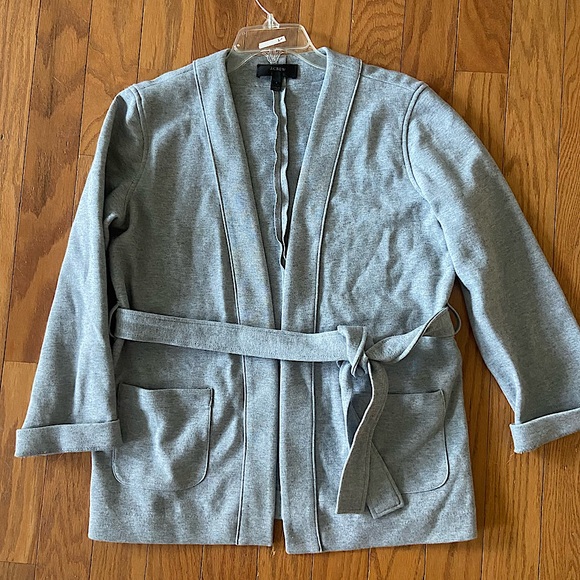 J. Crew Light Gray Belted Blazer Womens Small Soft Classic - Picture 1 of 9